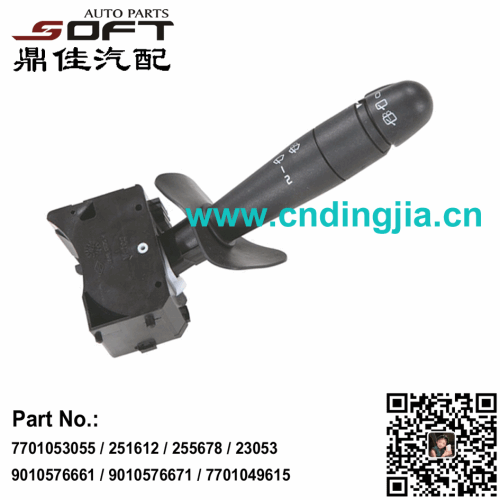 Wiper Switch 7701053055 / 251612 / 255678 / 23053 / 9010576661 / 9010576671 / 7701049615 / 251609 For RENAULT Kangoo