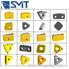 Indexable Carbide API threading Chasers for oil and gas industry