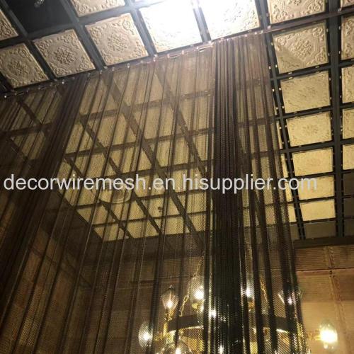 decorative aluminum chain link curtain