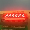 Super bright red 6 digit small size 7 segment led display common anode for temperature controller