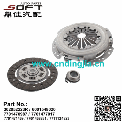 Clutch Kit 302052223R / 6001548020 / 7701470987 / 7701477017 / 7701471469 / 7701468831 / 7711134823 For Renault Largus