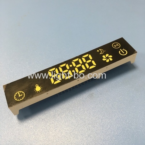 Customized ultra white 7 segment led display module for kitchen hood control