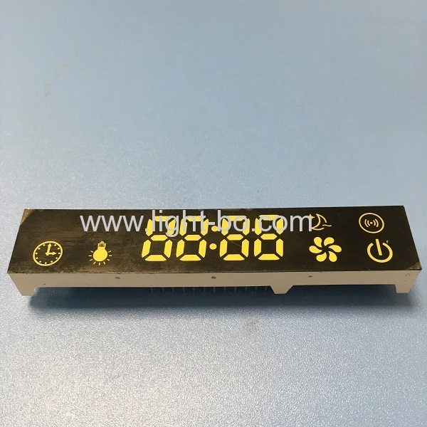 modulo display led ultra bianco a 7 segmenti low cost per cappa da cucina/cappa