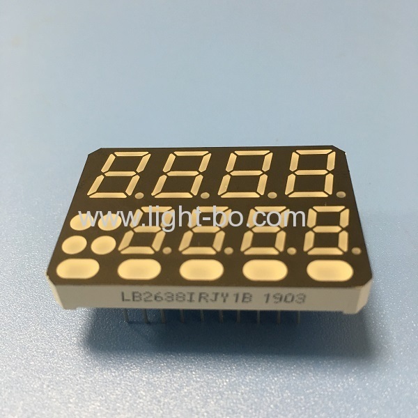 personalizado multicor 8 dígitos 7 segmento led display anodo comum para controlador de temperatura