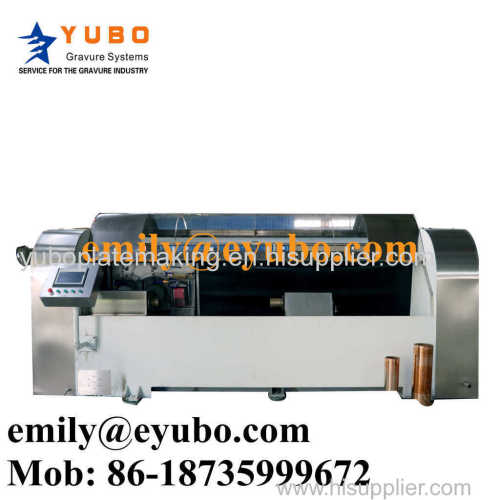 Three-head Copper grinding polishing machine(two grinder head and one polish head) for gravure cylinder printing