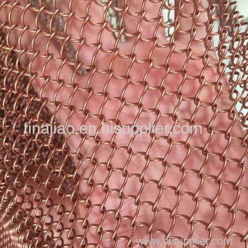  Stainless/ Copper/ Aluminum Decorative Metal Chain Mesh Curtain 