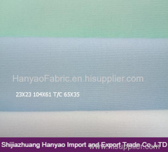 Dyed Plain Woven Fabric T/C 65/35 23x23 104x61 for Medical Care