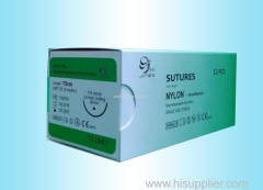Non absorbable nylon suture with needle