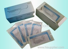 Non-absorbable silk suture with needle