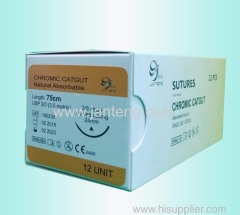 Absorbable chromic catgut suture