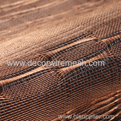 silver coated brass wire woven mesh textile