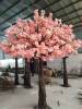 Pink flowers artificial cherry blossom trees plastic trees for wedding or garden decoration