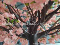 Pink flowers artificial cherry blossom trees plastic trees for wedding or garden decoration