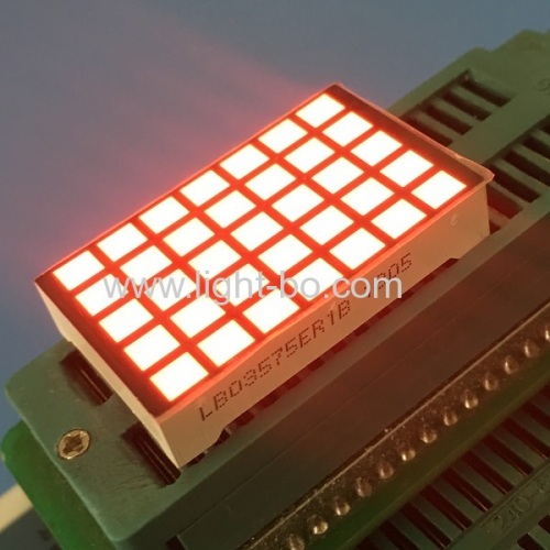 Superrote 5 x 7 quadratische Punktmatrix-LED-Anzeiger für Kathoden-Spaltenanode für Aufzugspositionsanzeige