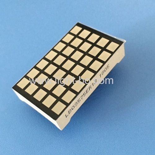 Super red 5 x 7 square dot matrix led display Row cathode column anode for Elevator position indicator