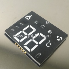 Ultra thin Custom design ultra white SMD led display common anode for temperature controller