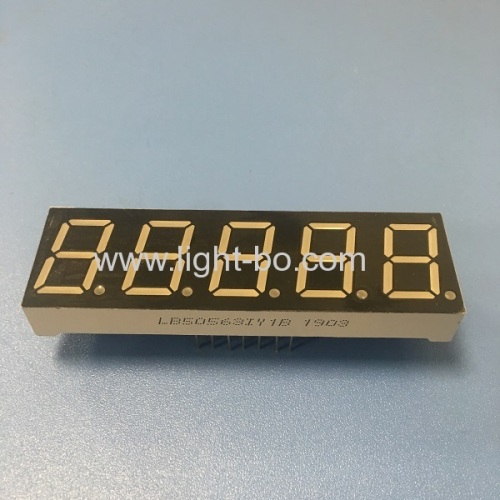 Super bright yellow 0.56  5 Digit 7 Segment LED Display Common Anode for process controller