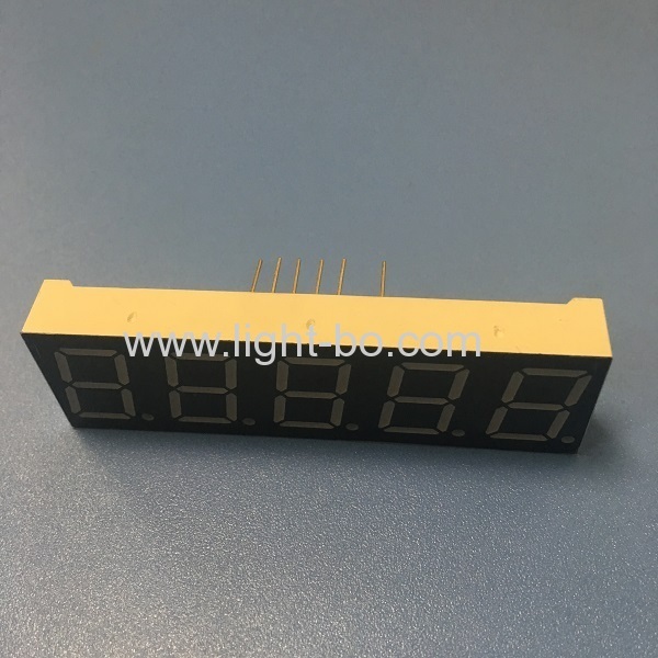 Super bright yellow 0.56" 5 Digit 7 Segment LED Display Common Anode for process controller