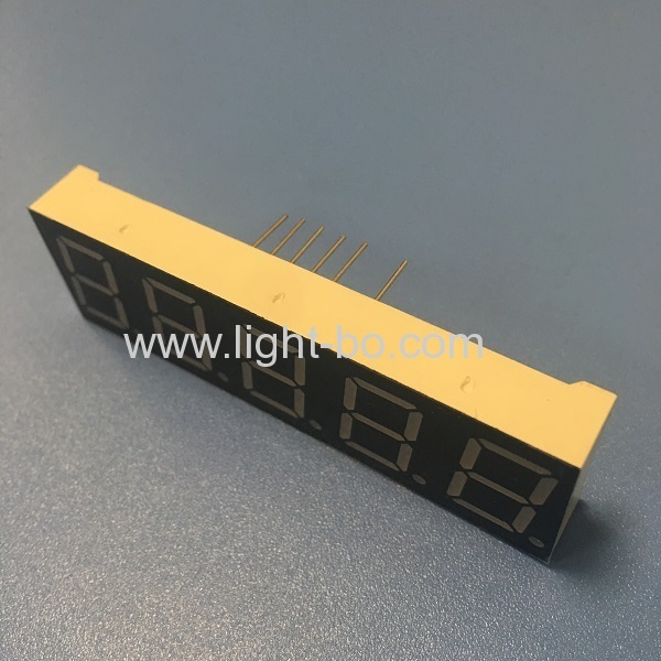 شاشة عرض LED فائقة السطوع باللون الأصفر مقاس 0.56 بوصة مكونة من 5 أرقام و7 قطاعات وأنود مشترك لوحدة التحكم في العملية