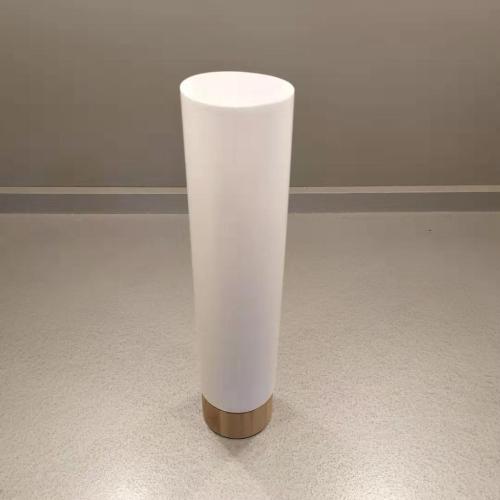 250ml white PE tube with bamboo lid screw cap