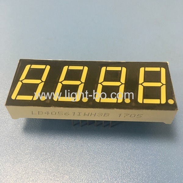 ultra branco 4 dígitos 14.2mm (0.56 polegada) ânodo comum 7 segmento led display para painel de instrumentos