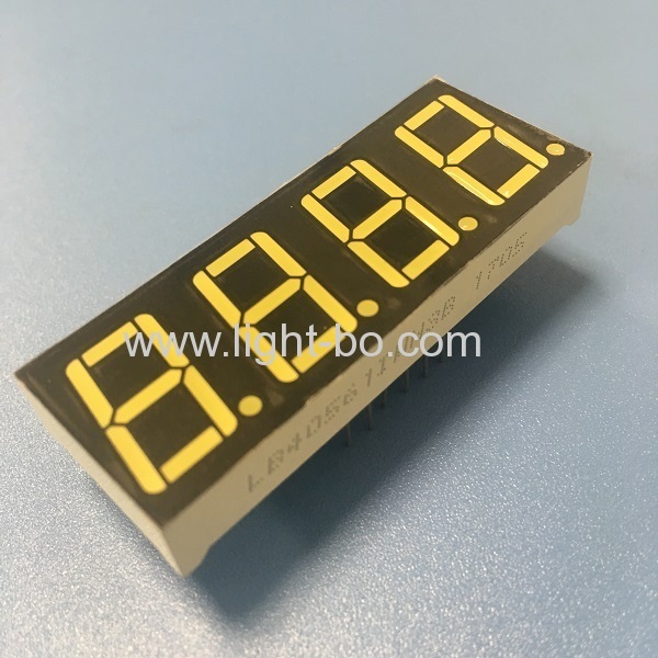 Ultra white 4 digit 14.2mm (0.56 inch) common anode 7 segment led display for Instrument panel