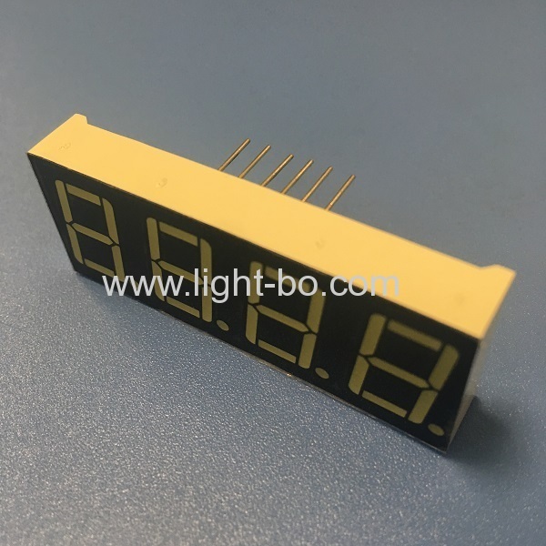 ultra branco 4 dígitos 14.2mm (0.56 polegada) ânodo comum 7 segmento led display para painel de instrumentos