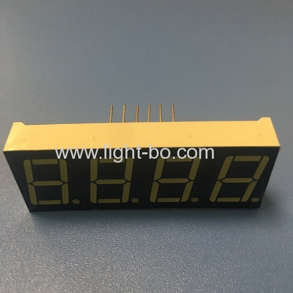 ultra branco 4 dígitos 14.2mm (0.56 polegada) ânodo comum 7 segmento led display para painel de instrumentos