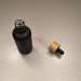 50ml black essential oil bottle with bamboo dropper