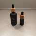 50ml black essential oil bottle with bamboo dropper