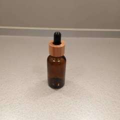 30ml essential oil glass bottle with bamboo dropper