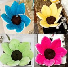 Hot-selling product soft colorful flower baby bath mat