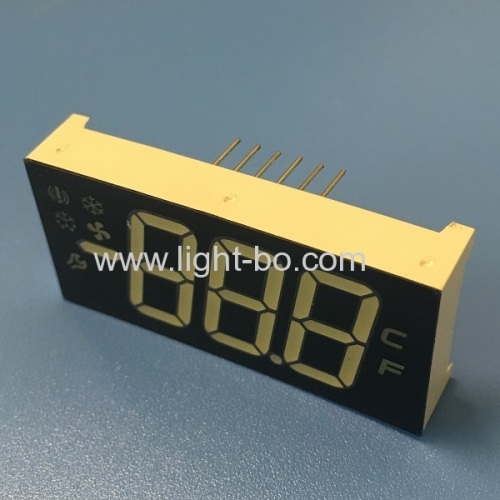 Custom design multicolour Triple Digit 7 segment led display for refrigerator control panel