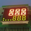 Custom super red / super green two line triple digit 7 segment led display for temperature controller