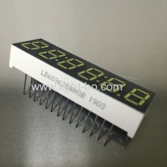 Ultra bright white 9.2mm 6 Digit 7 Segment LED Clock Display Common Anode for Instrument Panel