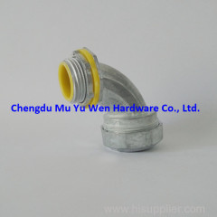 90d elbow liquid tight zinc alloy conduit fittings