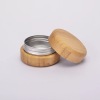 Natural Bamboo/Wood Aluminum Jar