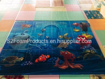 New product high quality pu foam puzzle gymnastics mats with Macaron colors