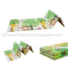 1cm thick XPE folding prayer mat gymnastic XPE folding play mat