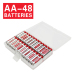 48 Battery Case AA Tipsun 1.5V LR6 AA Alkaline Battery 10 Years Shelf Life