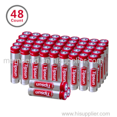 48 counts AAA Tipsun 1.5V LR03 AAA Alkaline Battery for remote control