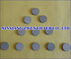 Sintered Mesh Filter Disc