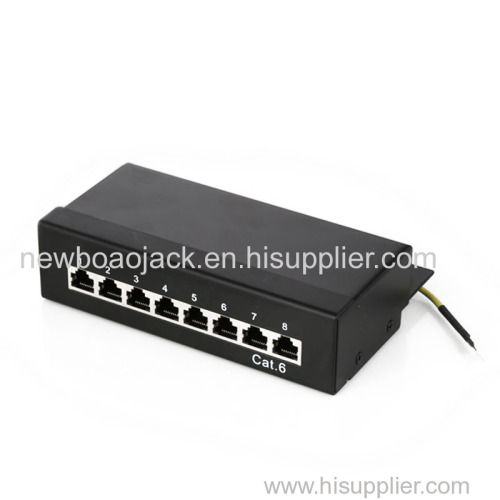 FTP 8 PORTS PATCH PANEL cat5e cat6