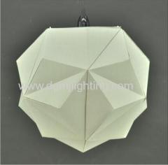 18024 Geometric Creased Parchment Pendant D350MM