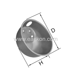 stainless steel round water bowl