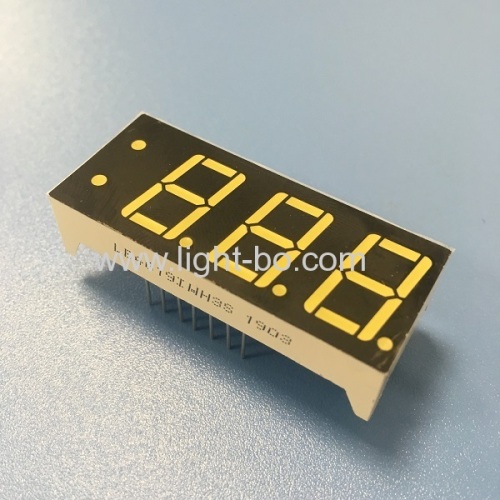 Ultra white customized triple digit 7 segment led display common anode for instrument panel