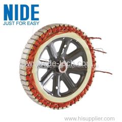 Automatic Wheel motor stator outer armature winding machine with double winding stations for sale