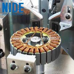 Automatic Wheel motor stator outer armature winding machine with double winding stations for sale