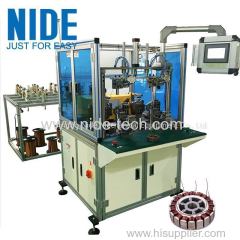 Automatic Wheel motor stator outer armature winding machine with double winding stations for sale