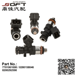 Fuel Injector 7701061008 / 0280158046 / 8200292590 For Renault Logan / / Clio III 1.2L / D4F